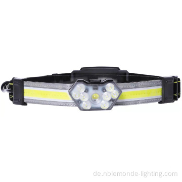 Wiederaufladbare LED -COB -Kopflampe